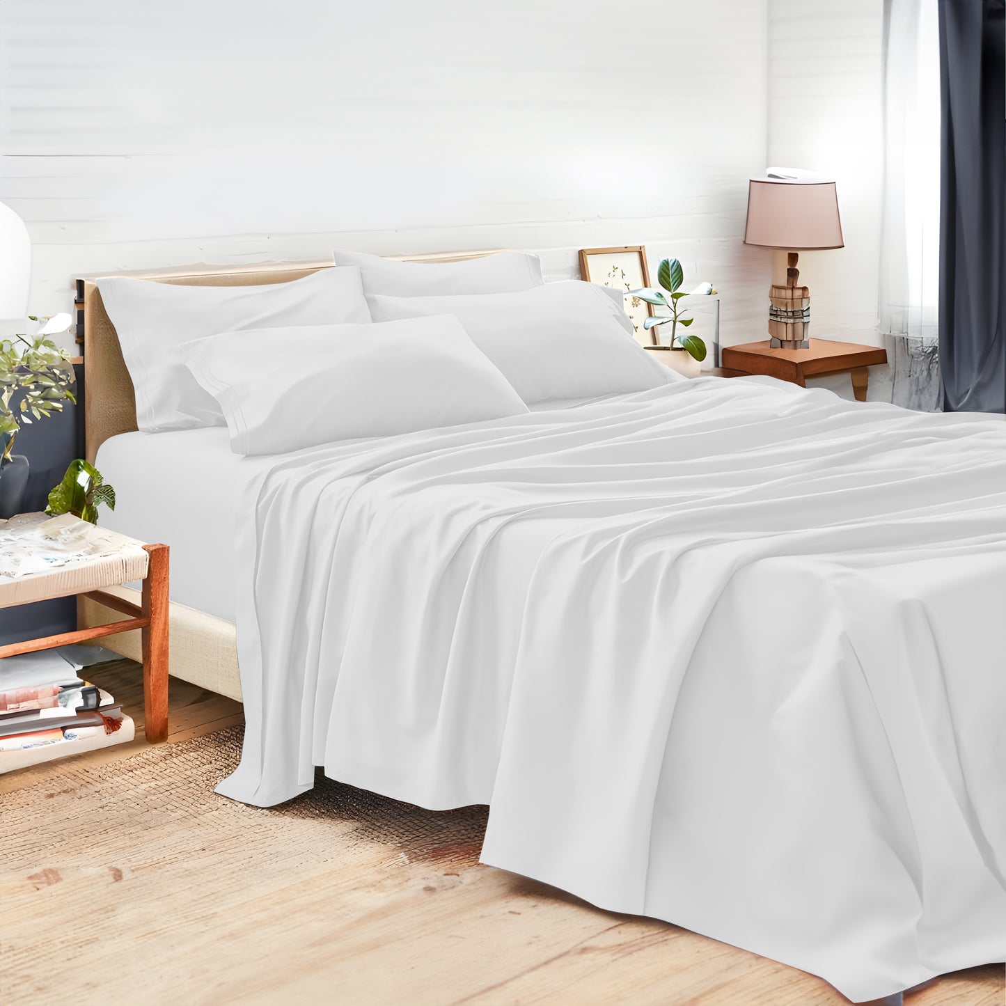 Sábanas King Color Blanco - Sumérgete en un Sueño de Lujo y Confort