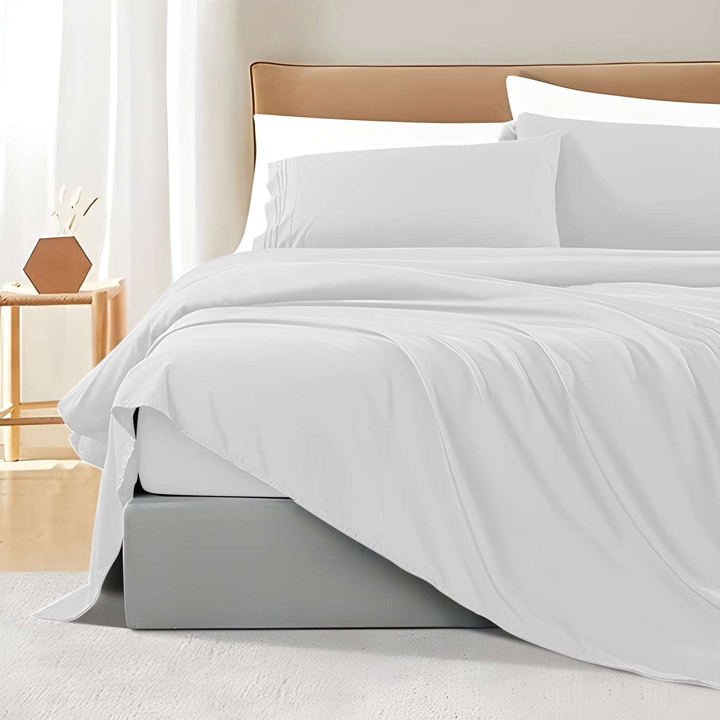 Sábanas Súper King Color Blanco - Sumérgete en un Sueño de Lujo y Confort