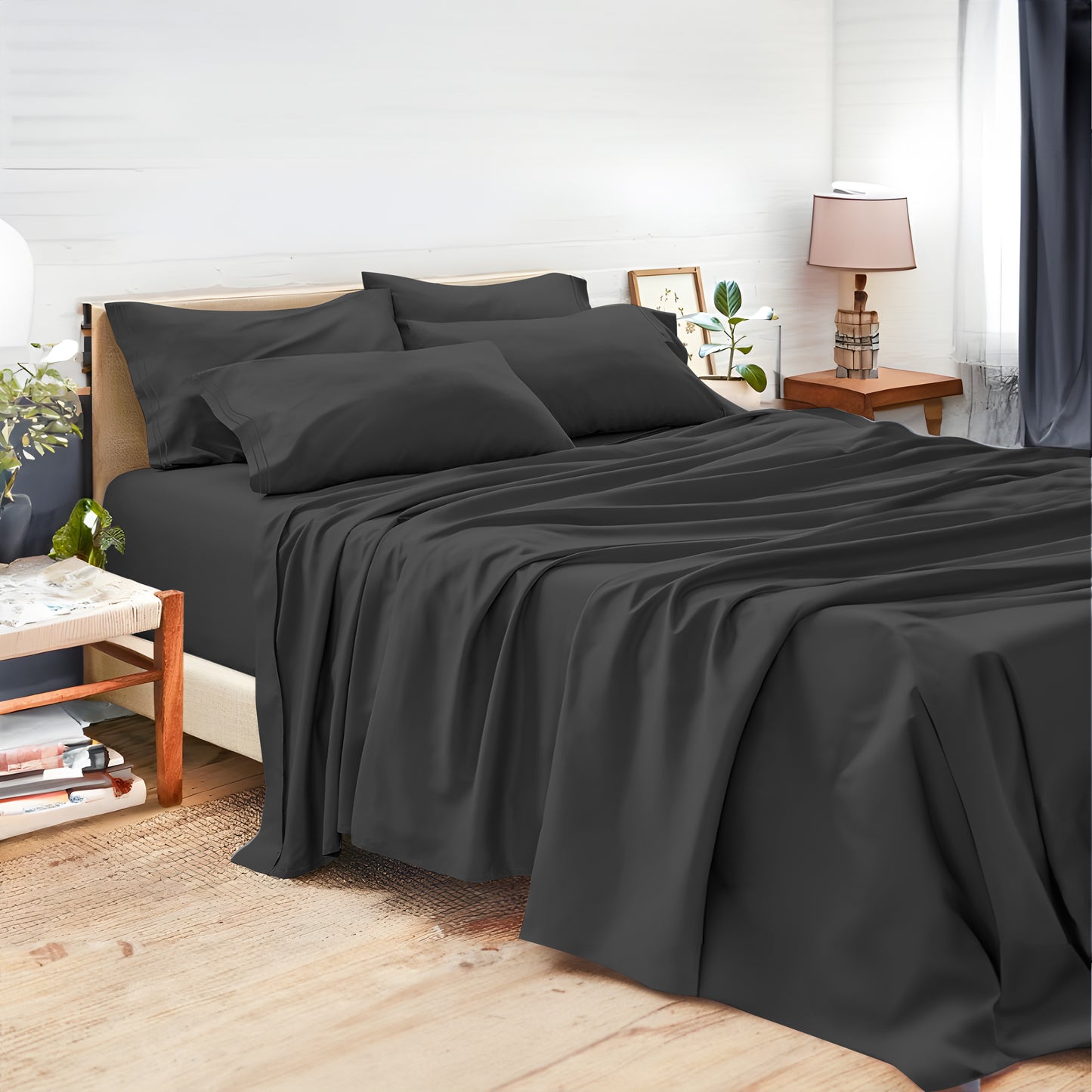 Sábanas Súper King Color Gris - Sumérgete en un Sueño de Lujo y Confort